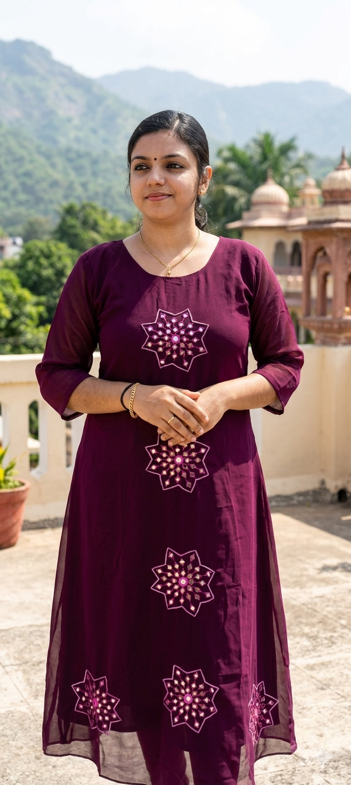 Georgette kurthi